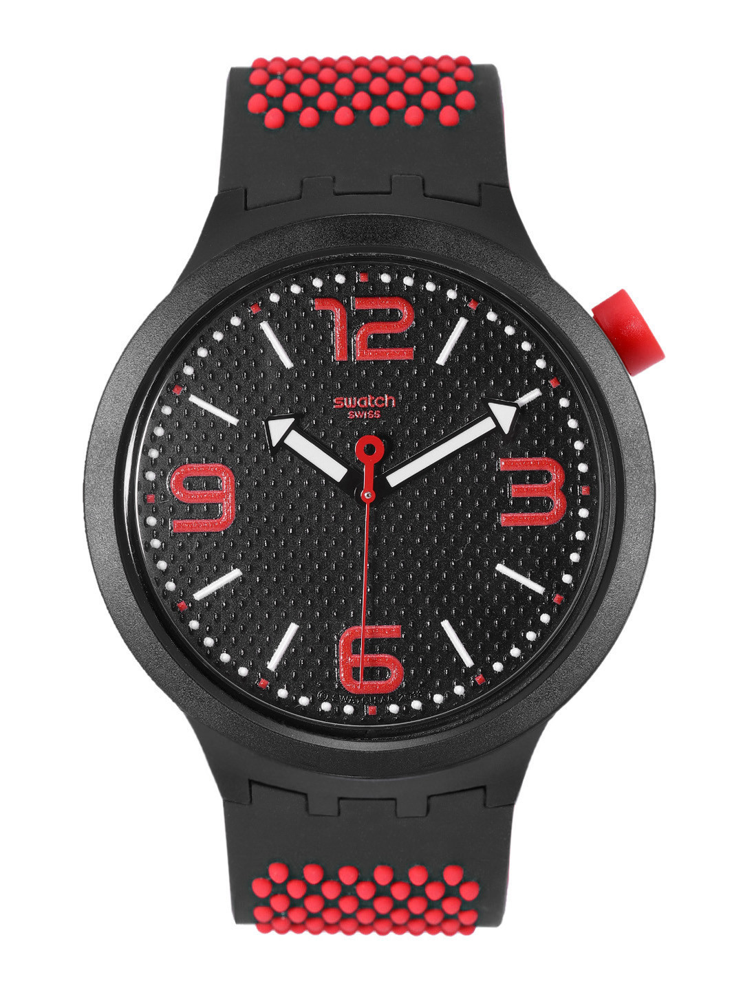 Swatch Unisex Black Swiss Made Water Resistant Analogue Watch SO27B102