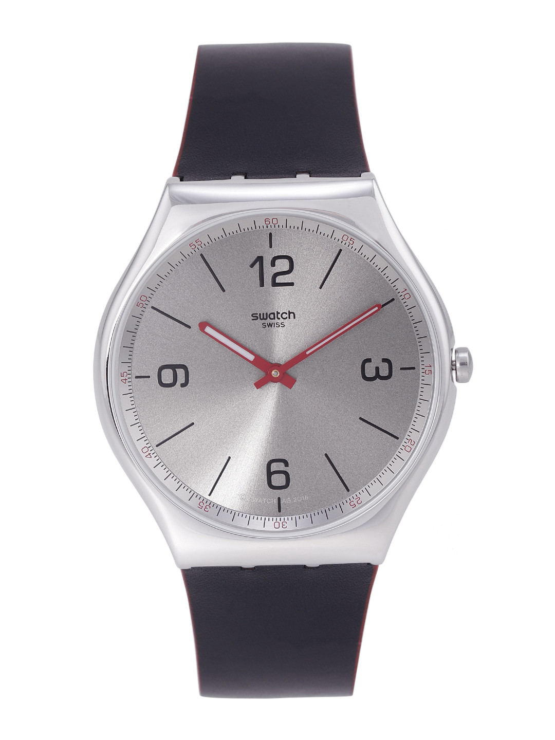 Swatch SkinIrony42 Unisex Silver Water Resistant Analogue Watch SS07S104