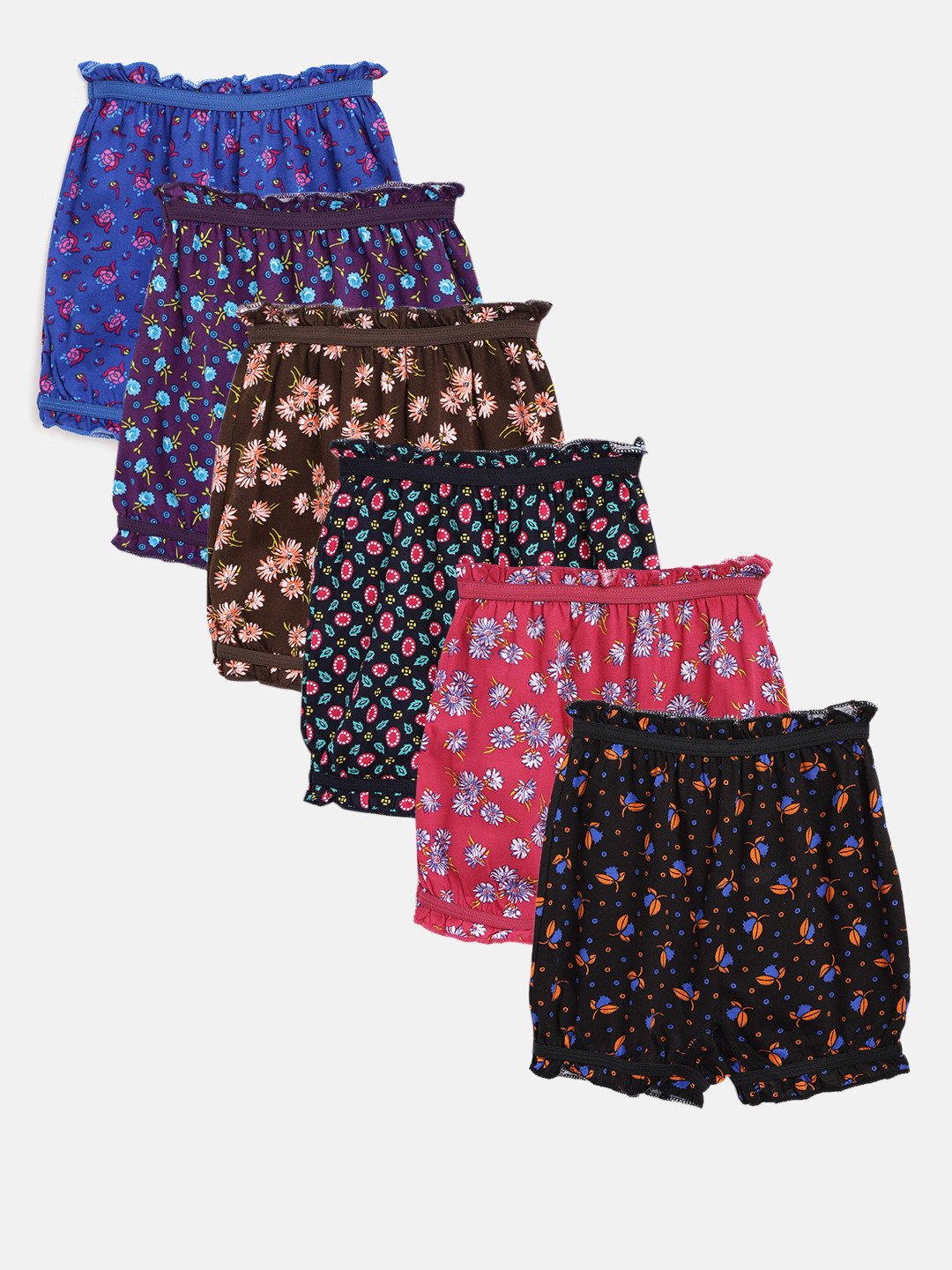 Bodycare Kids Pack of 6 Assorted Printed Bloomer Briefs 3200ABCDAB-65