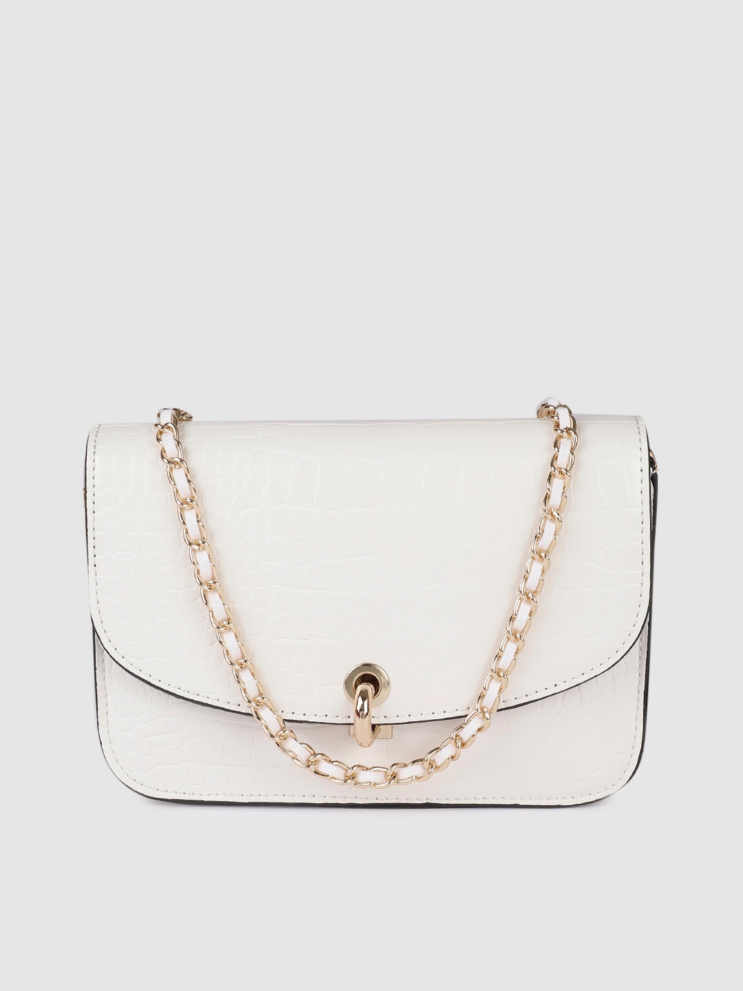 Buy Accessorize White Croc Textured Sling Bag Handbags for Women 10851784 Myntra