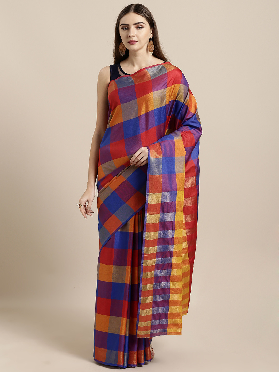 Buy KALINI Multicoloured Art Silk 
