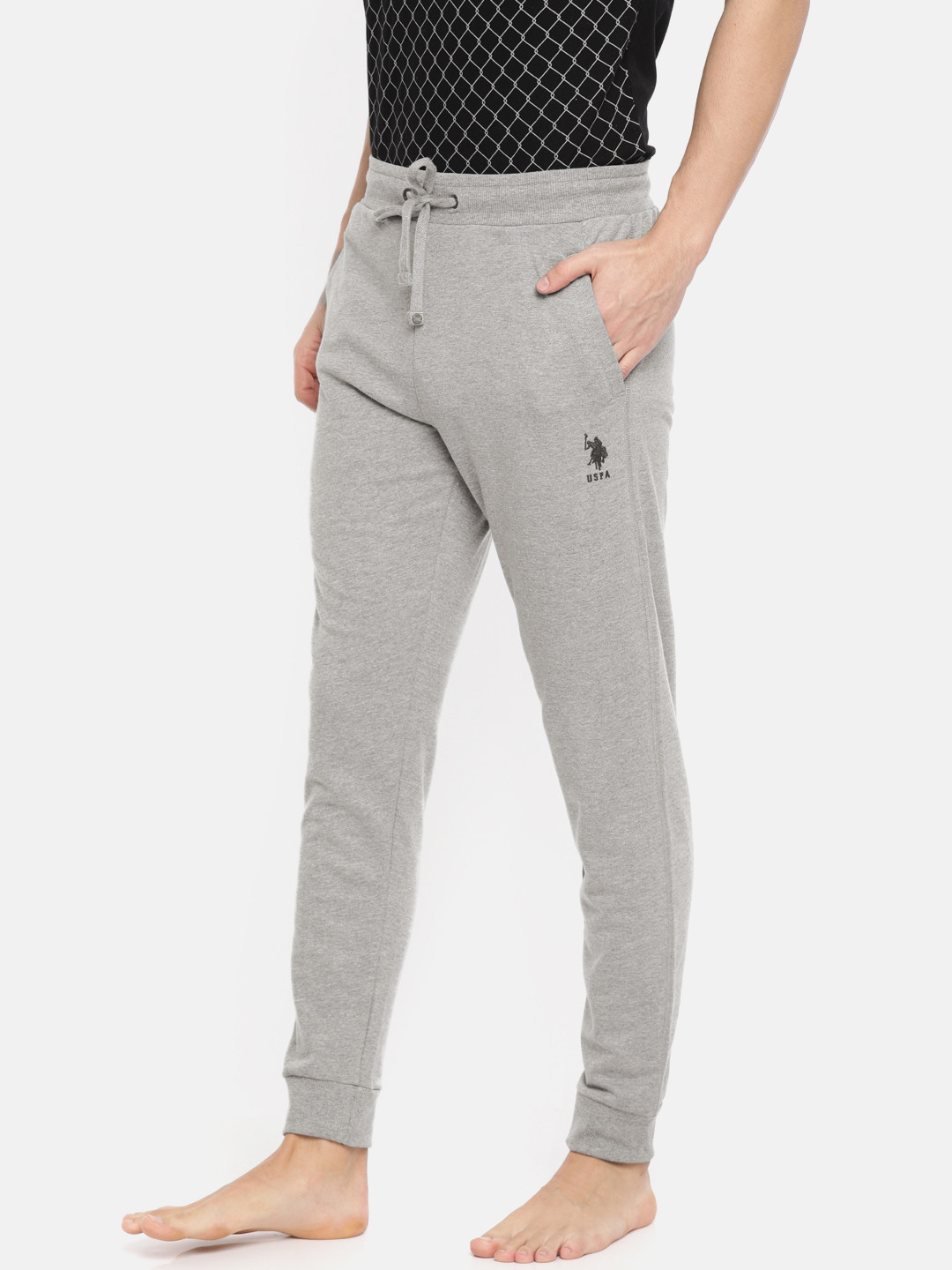 U.S. Polo Assn. Grey Melange Lounge Jogger Pants Z9I603-002-PL