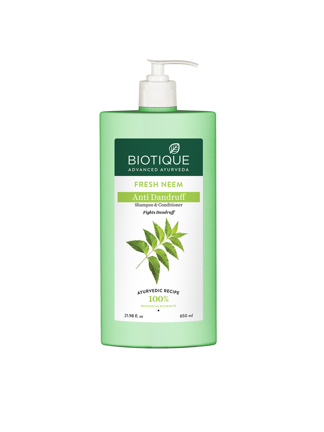 Biotique Fresh Neem Margosa Anti-Dandruff Shampoo & Conditioner 650 ml
