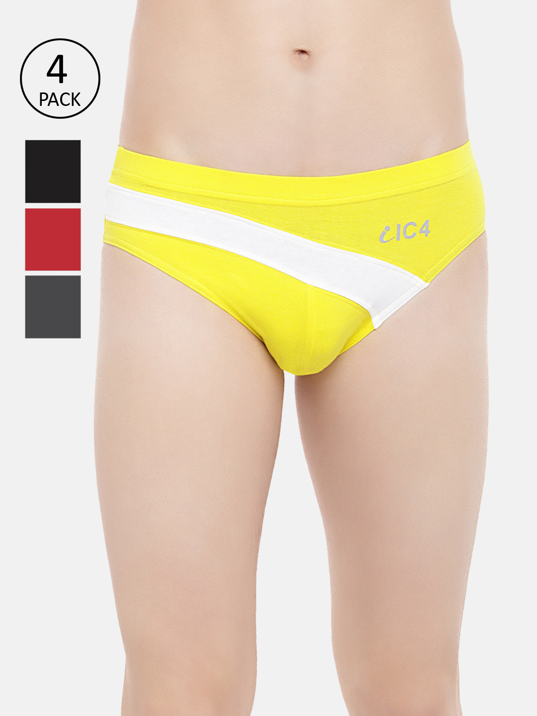 IC4 Men Assorted Pack of 4 Briefs 0265P4