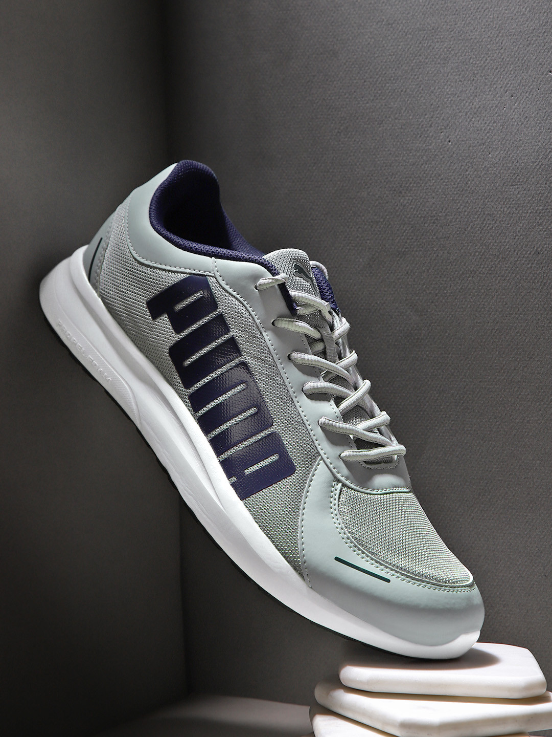 Puma Men Grey Blue Seawalk Running Shoes