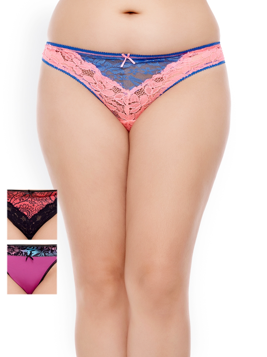 Buy Penny By Zivame Pack Of 3 Thong Briefs PYTHNGPK31AASTD