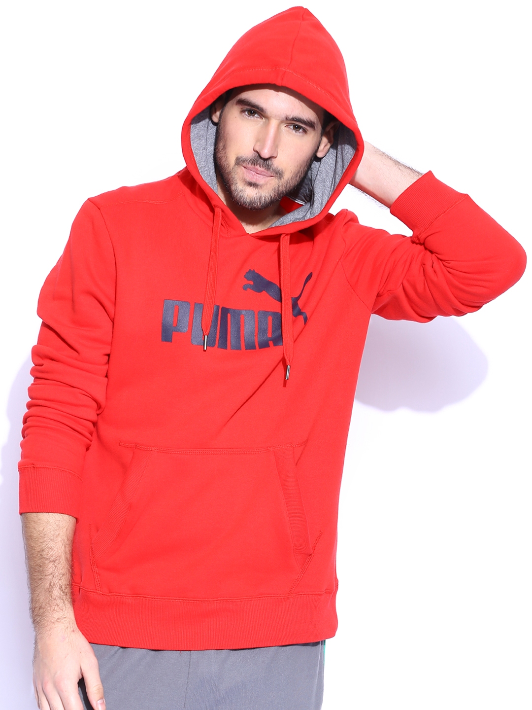 red puma hoodie