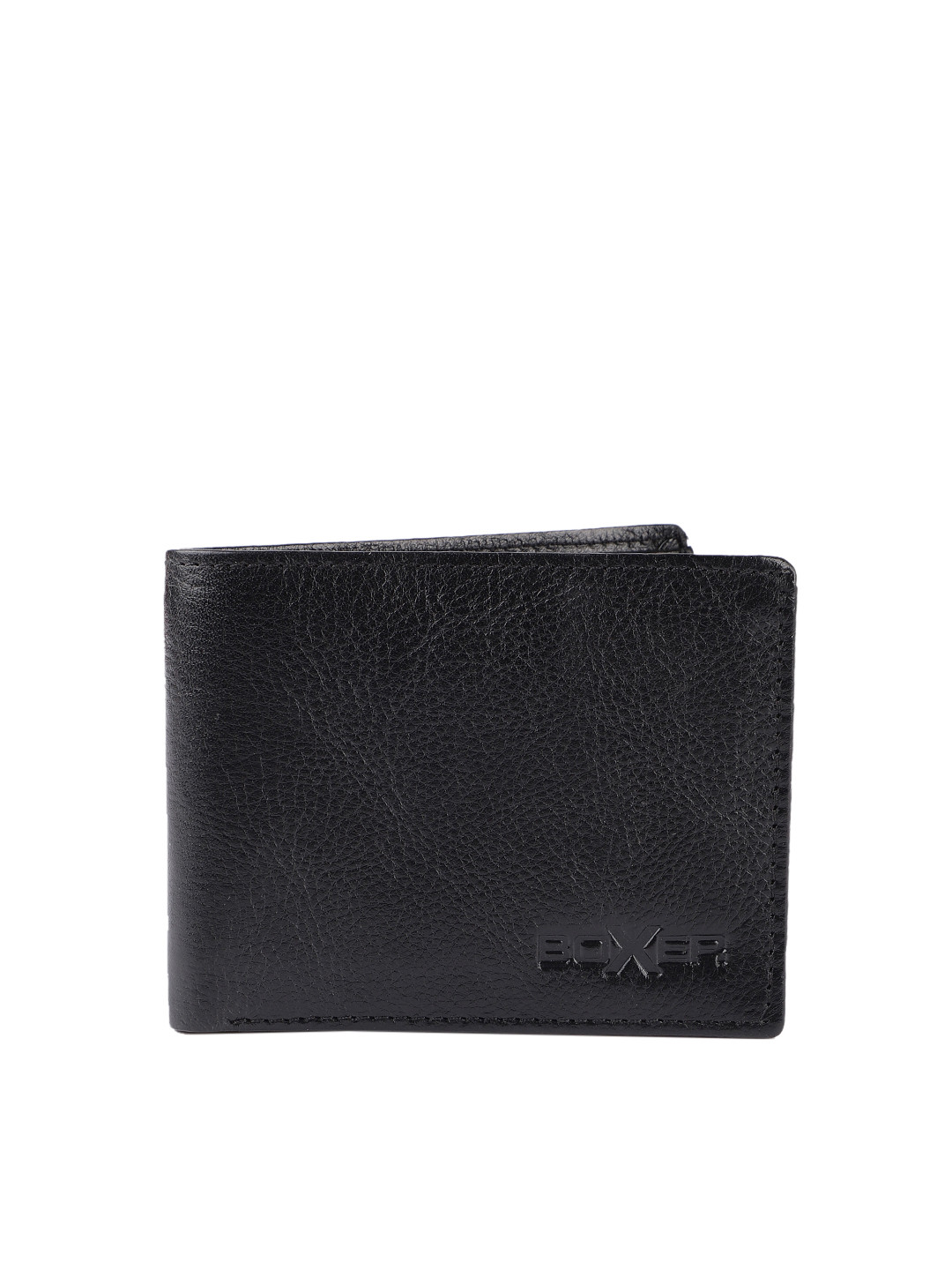 BOXER Men Black Solid Leather Two Fold Wallet BW15-1