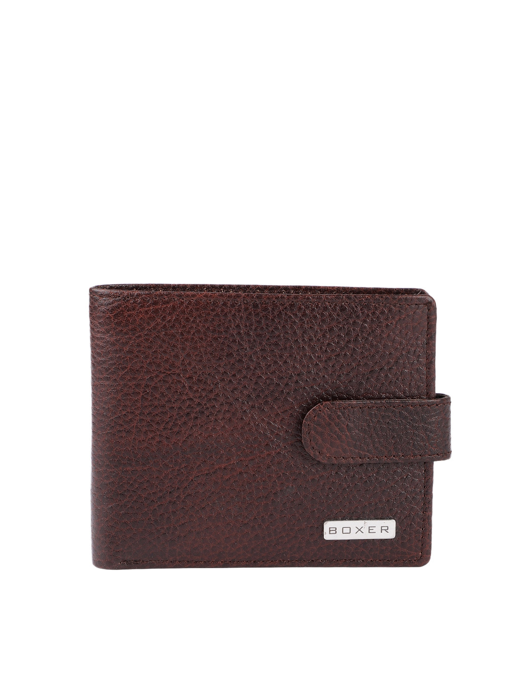 BOXER Men Brown Solid Leather Two Fold Wallet BW13
