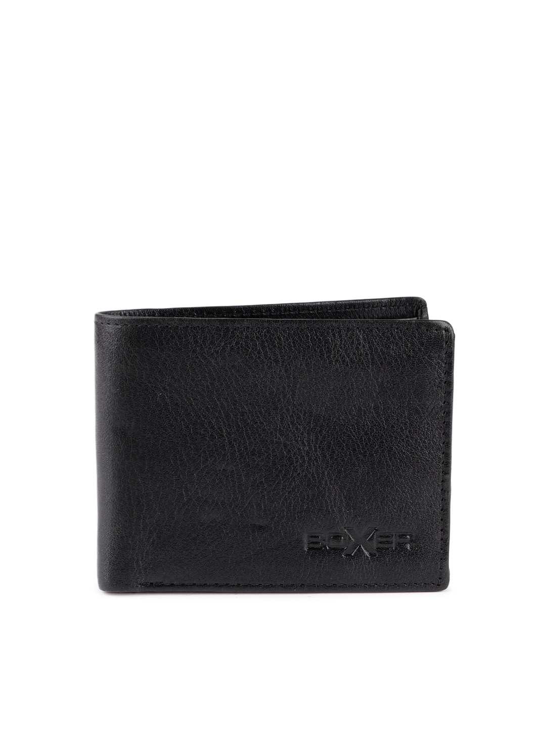 BOXER Men Black Solid Leather Two Fold Wallet BW14-1