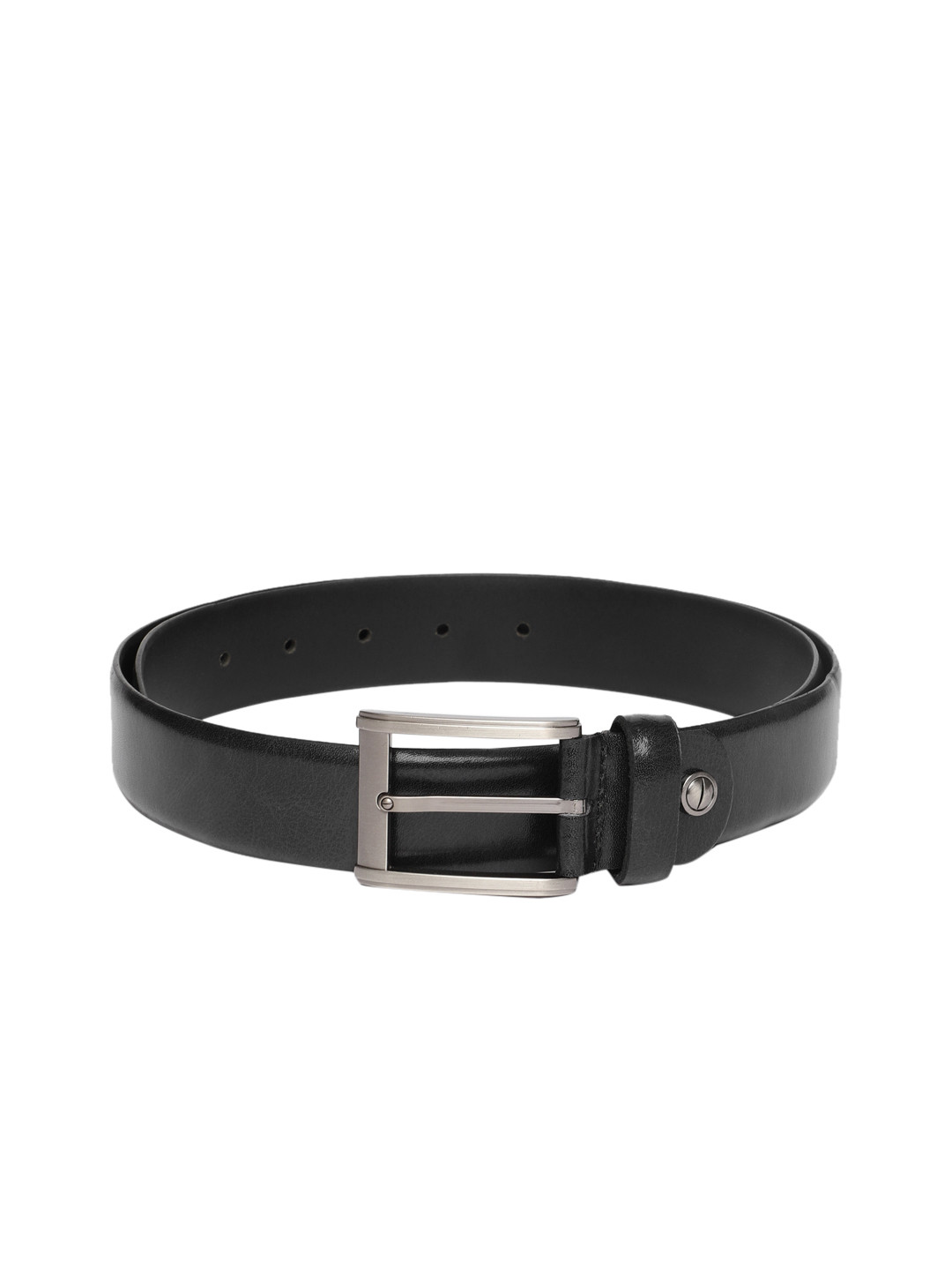BOXER Men Black Solid Italian Genuine Leather Belt BB3-05 B36