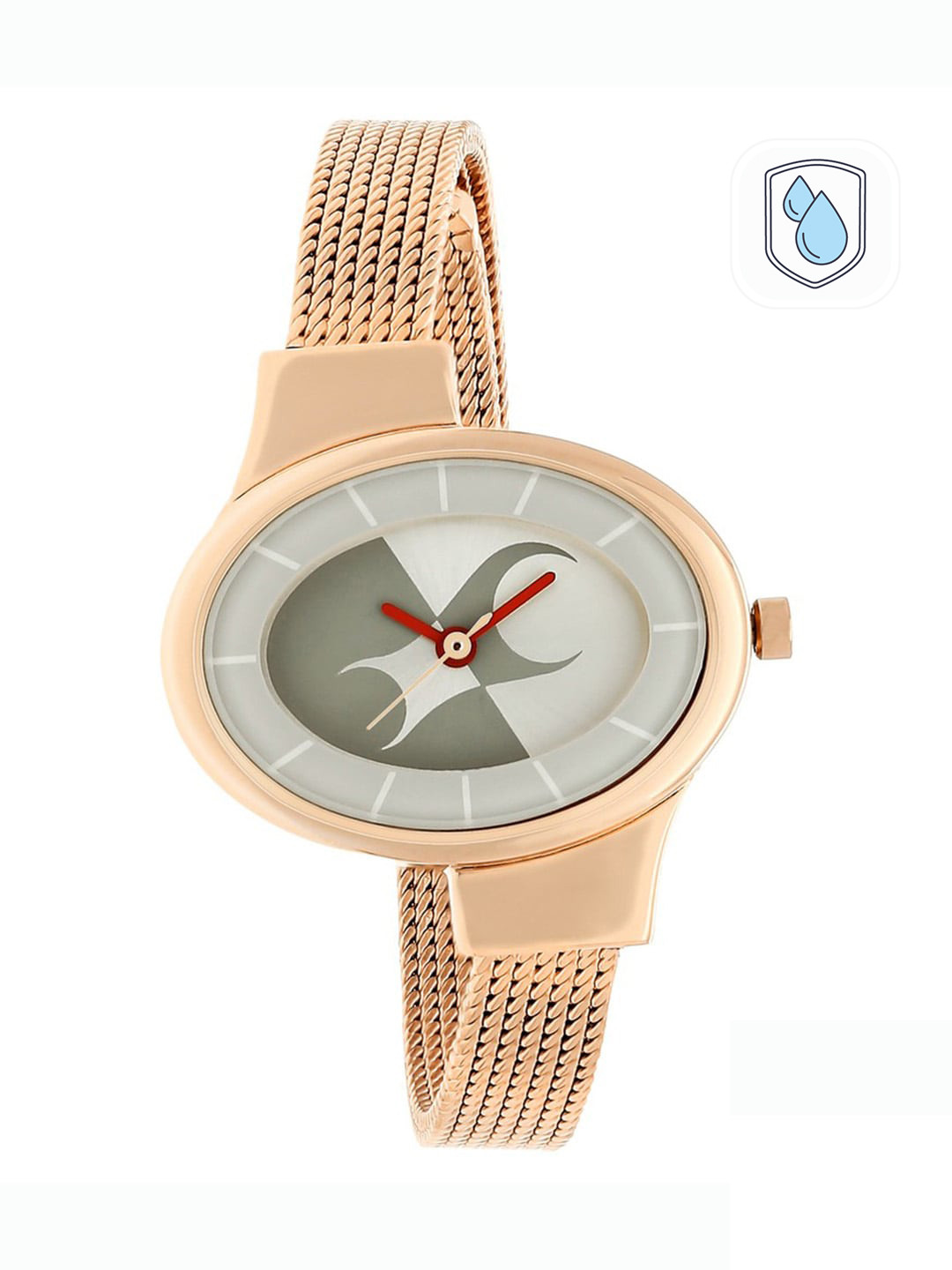 Fastrack Women Silver-Toned & Grey Analogue Watch 6015WM01