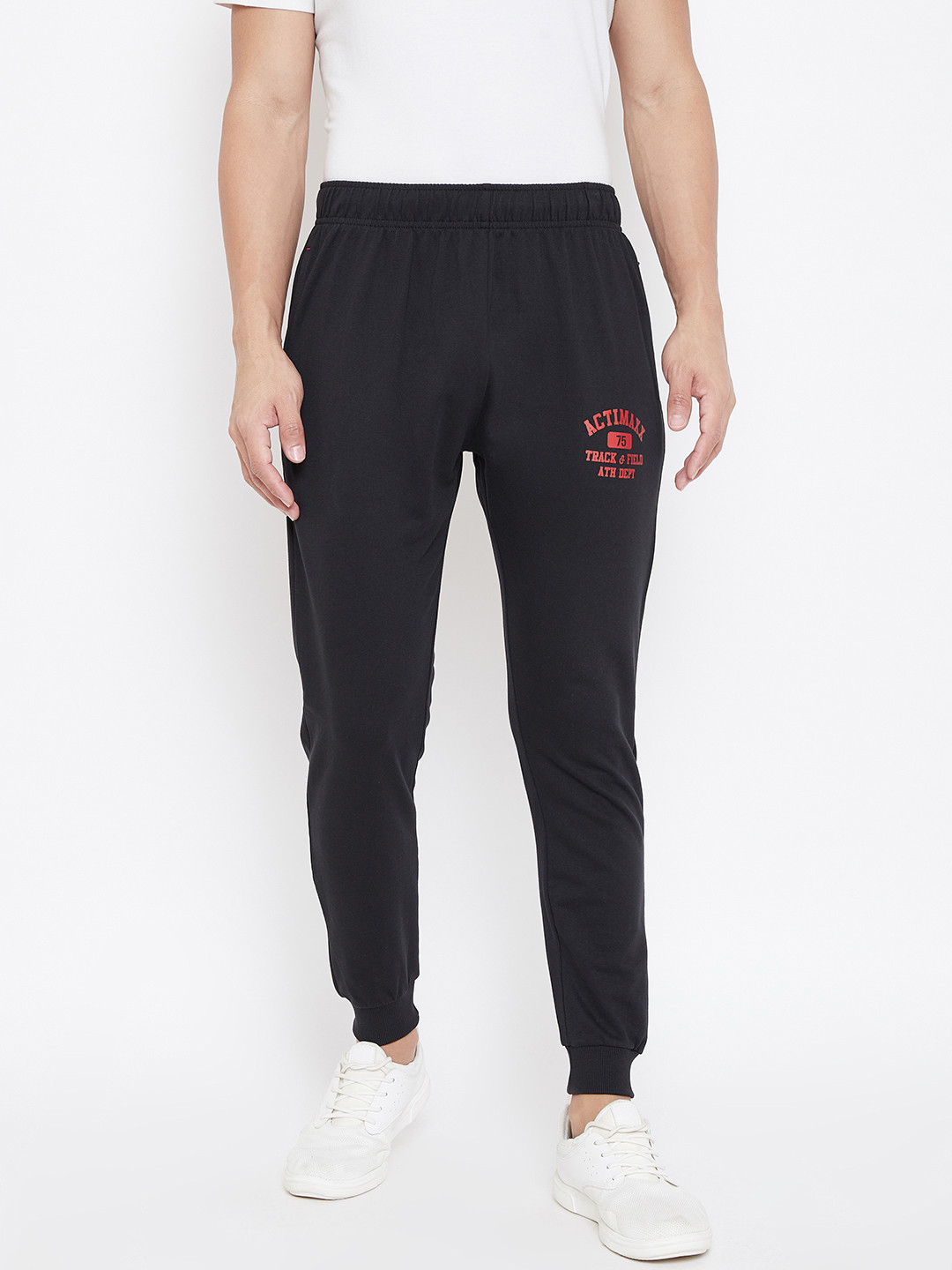 ACTIMAXX Men Black Solid Slim fit Joggers