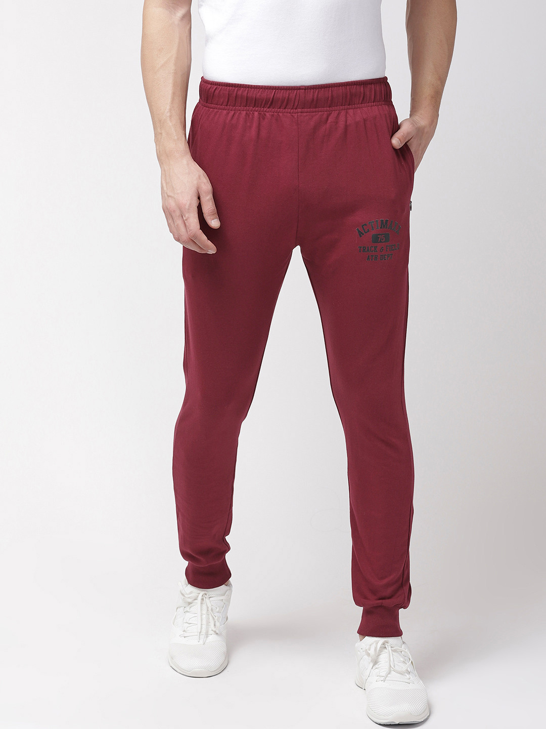 ACTIMAXX Men Maroon Slim fit Joggers