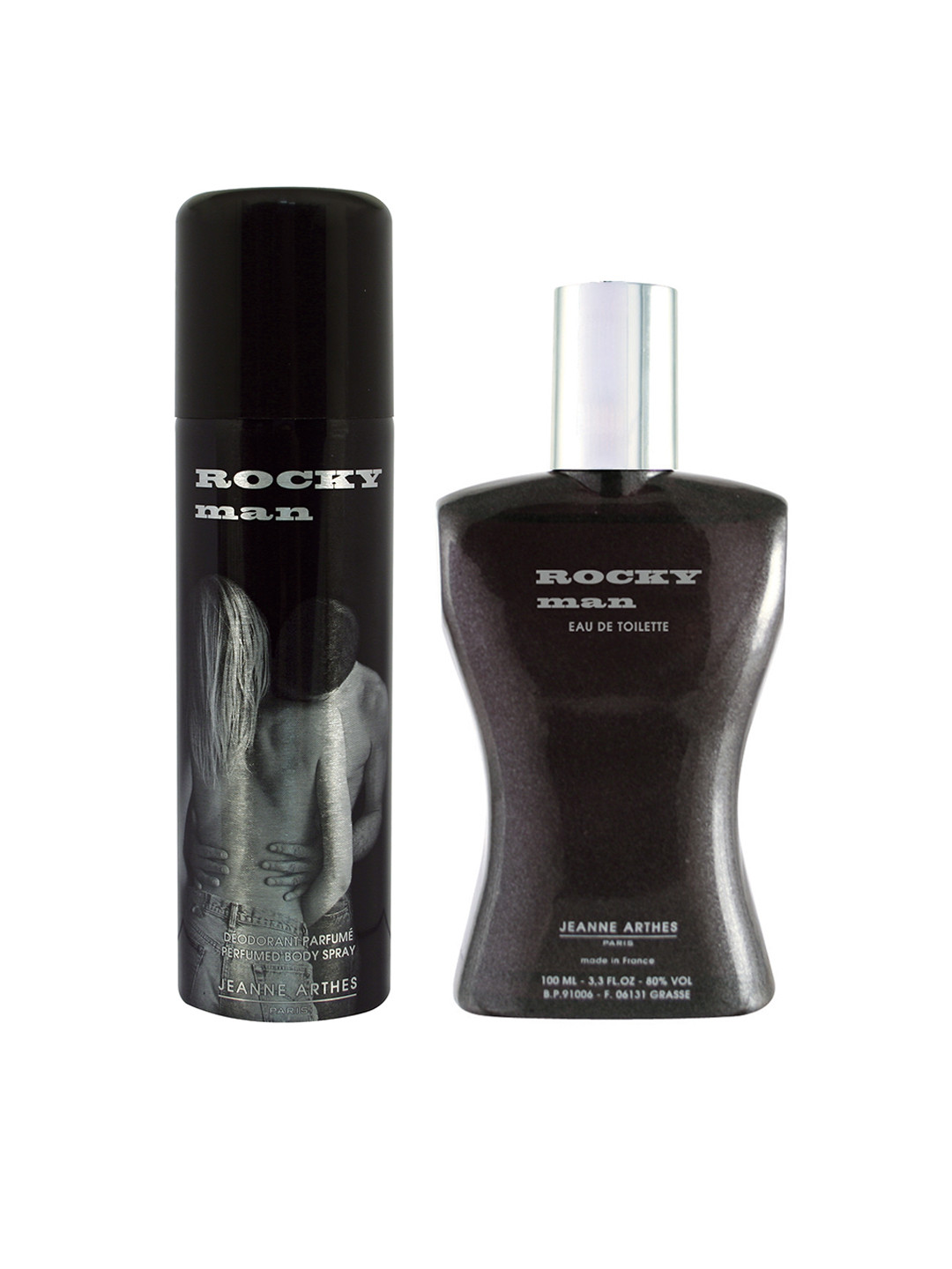 Jeanne Arthes Rocky Men Set Of Eau de Toilette Perfume & Deo