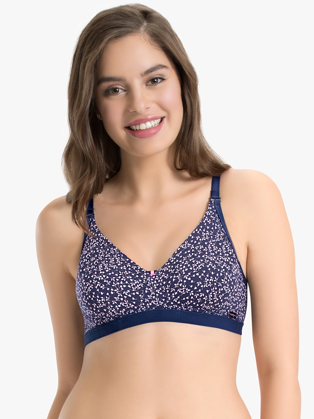 Amante Printed Non Padded Non-Wired Full Coverage Super Support Bra