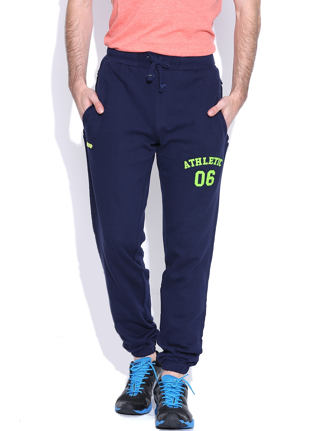 Buy Zeffit Mens Cotton Blend Regular Fit Triple Side Stripes  TrackpantCasual Wear Lowers With Side Pockets  Elastic Waistband  Navy  Online at Best Prices in India  JioMart