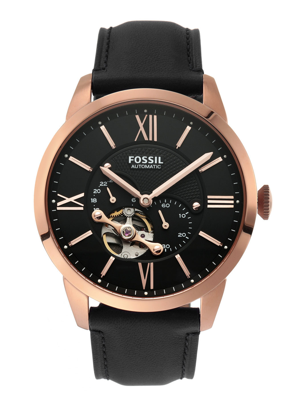 Fossil Men Black Analogue Watch ME3170