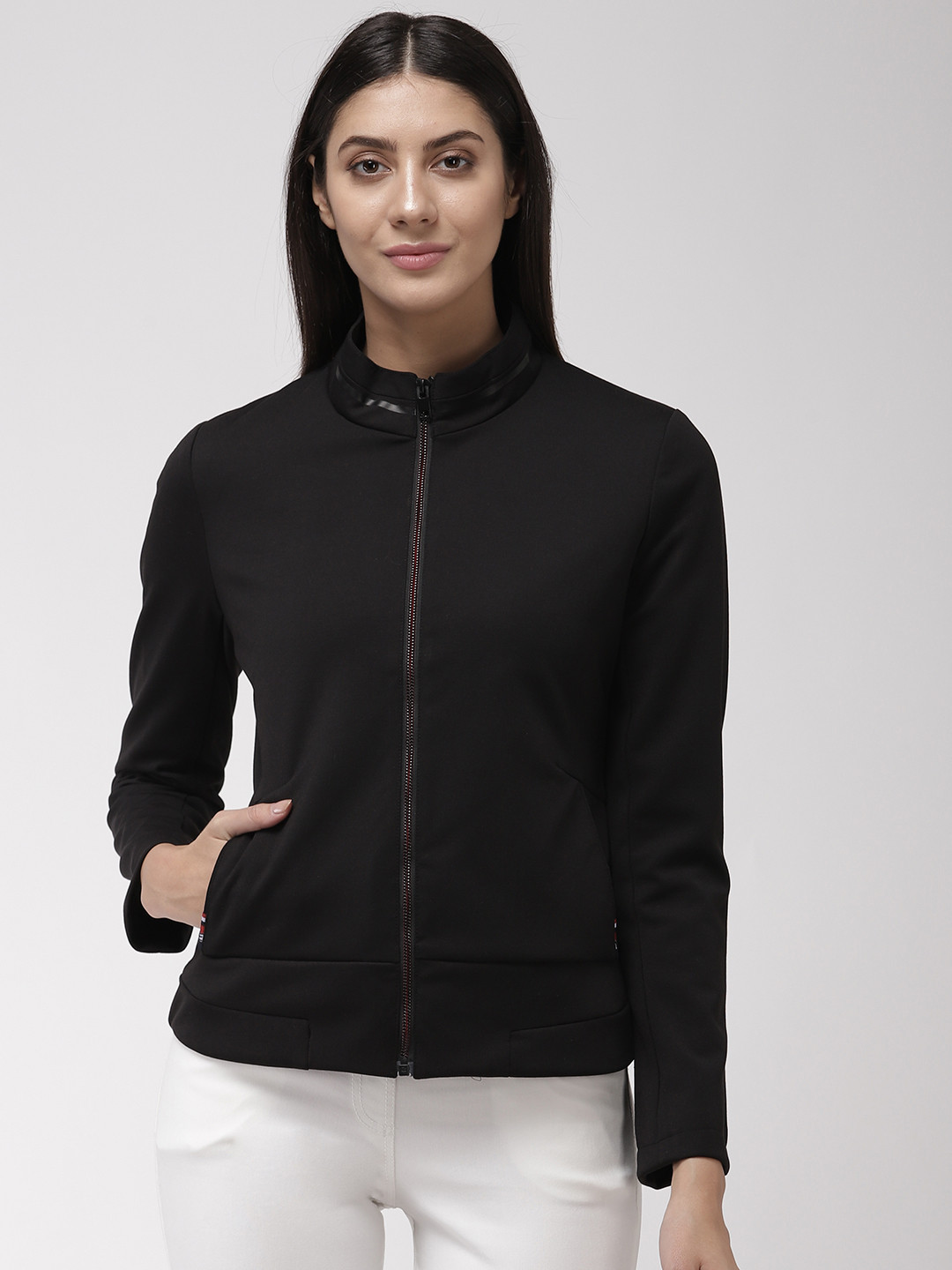 Fort Collins Women Black Solid Tailored Jacket