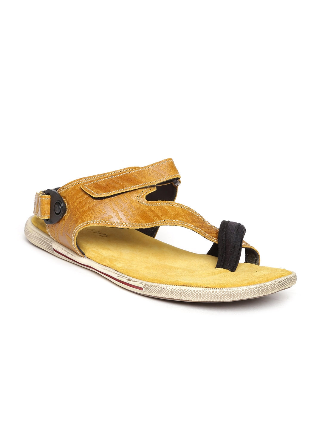Buy Woodland Men Brown Leather Sandals - Sandals for Men 994488 | Myntra