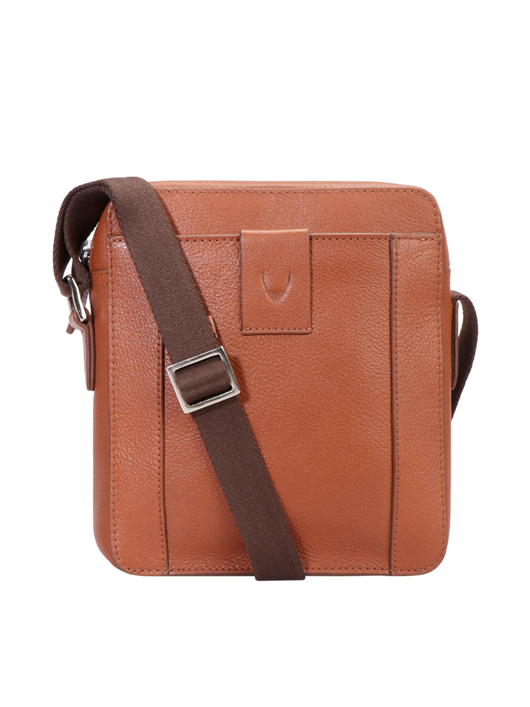 Hidesign Men Brown Solid Leather Messenger Bag