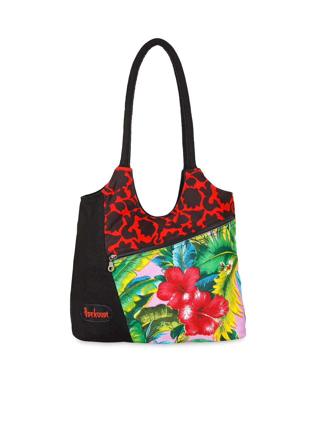 Anekaant Black Printed Shoulder Bag