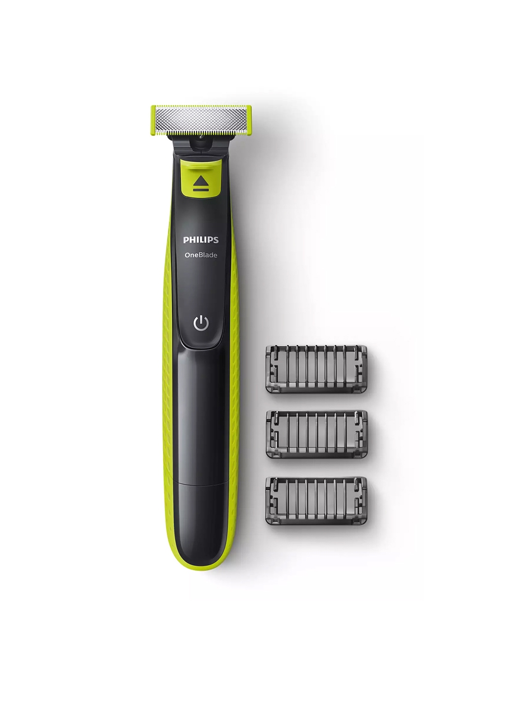 Philips Men QP2525/10 Hybrid OneBlade Trimmer 3 Trimming Combs Black Green