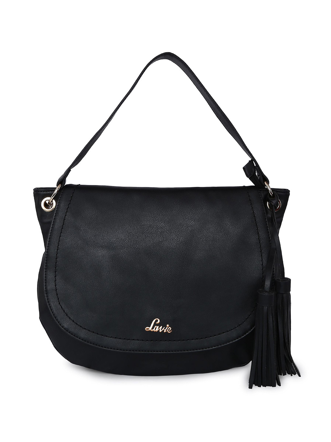 Lavie Black Solid Shoulder Bag