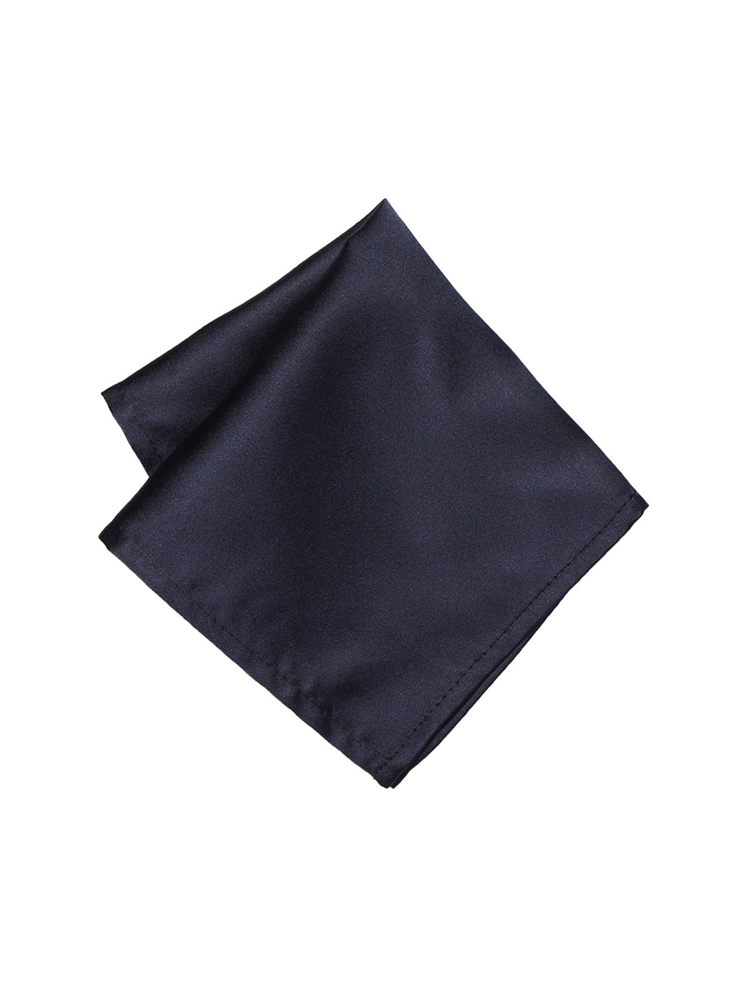 Peter England Men Navy Blue Solid Pocket Square
