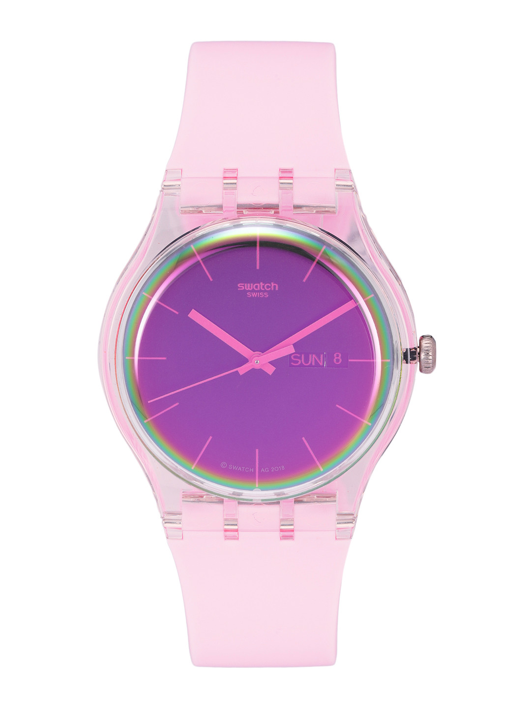Swatch Transformation Women Pink Water Resistant Analogue Watch SUOK710