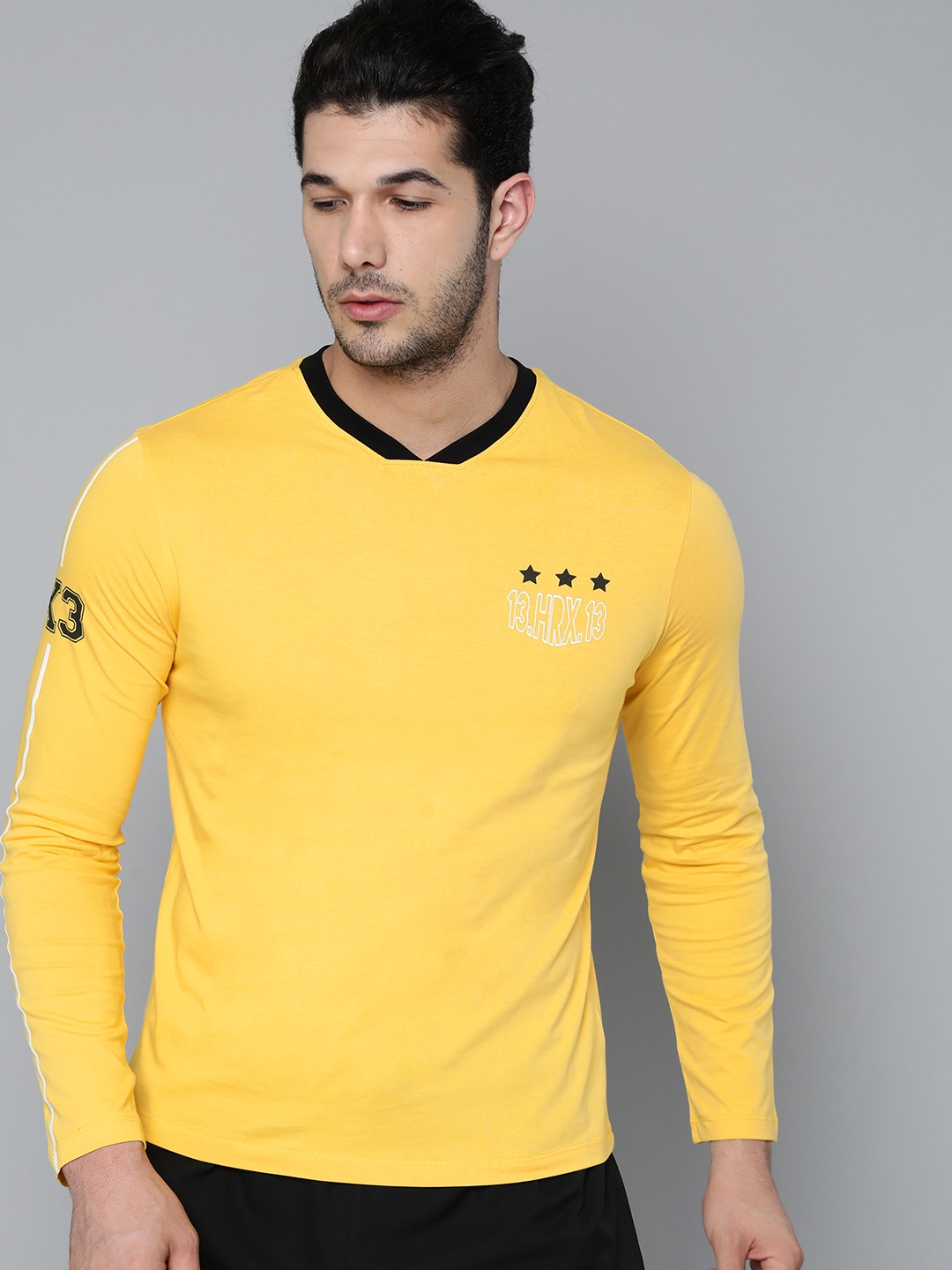 hrx yellow t shirt