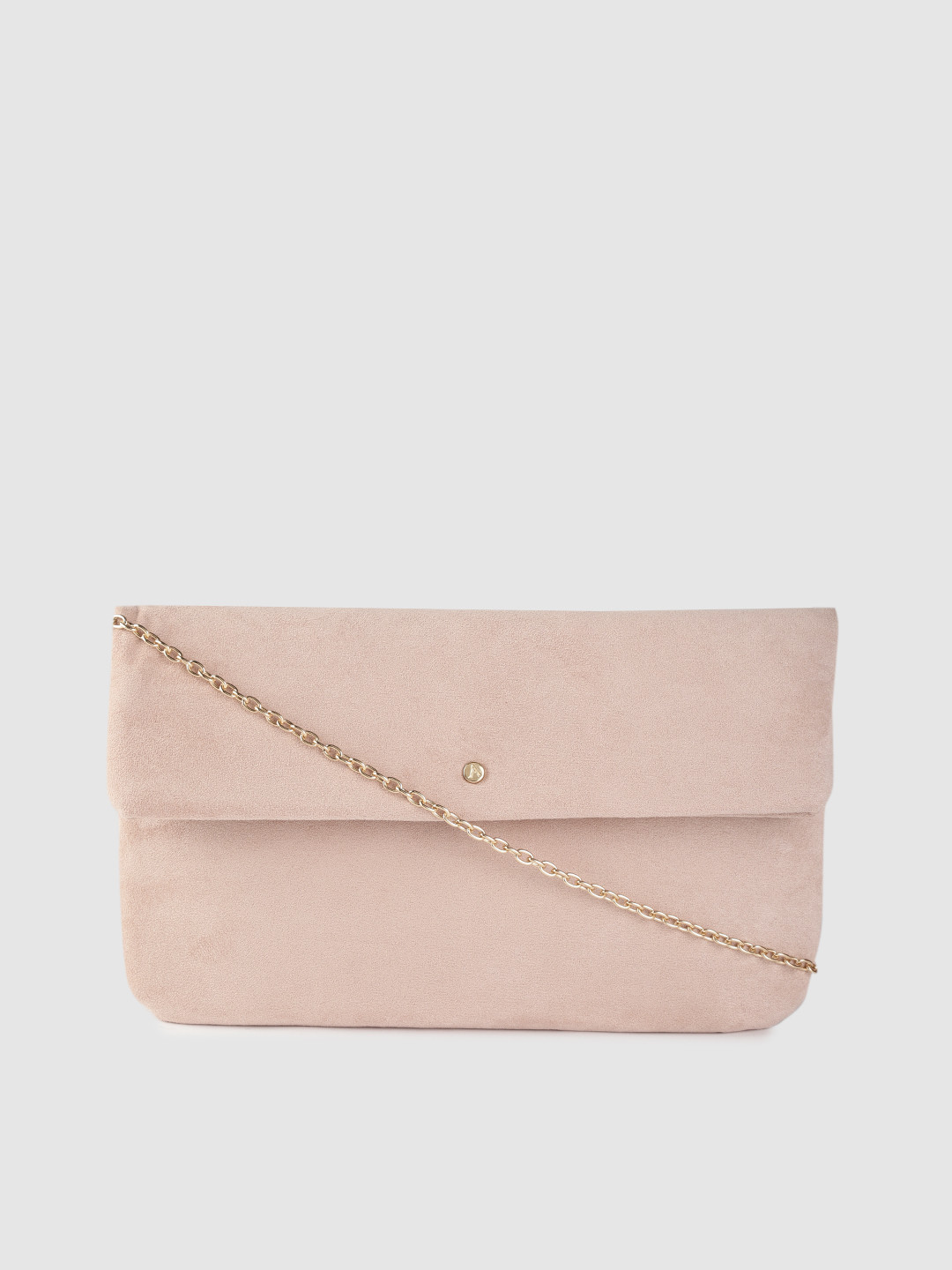 Accessorize Pink Solid Foldover Clutch