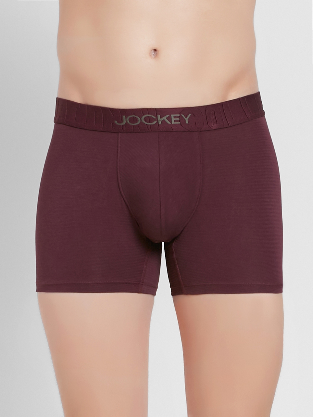 IC 28 Jockey Men's Tactel Microfiber Elastane Stretch Solid Trunk