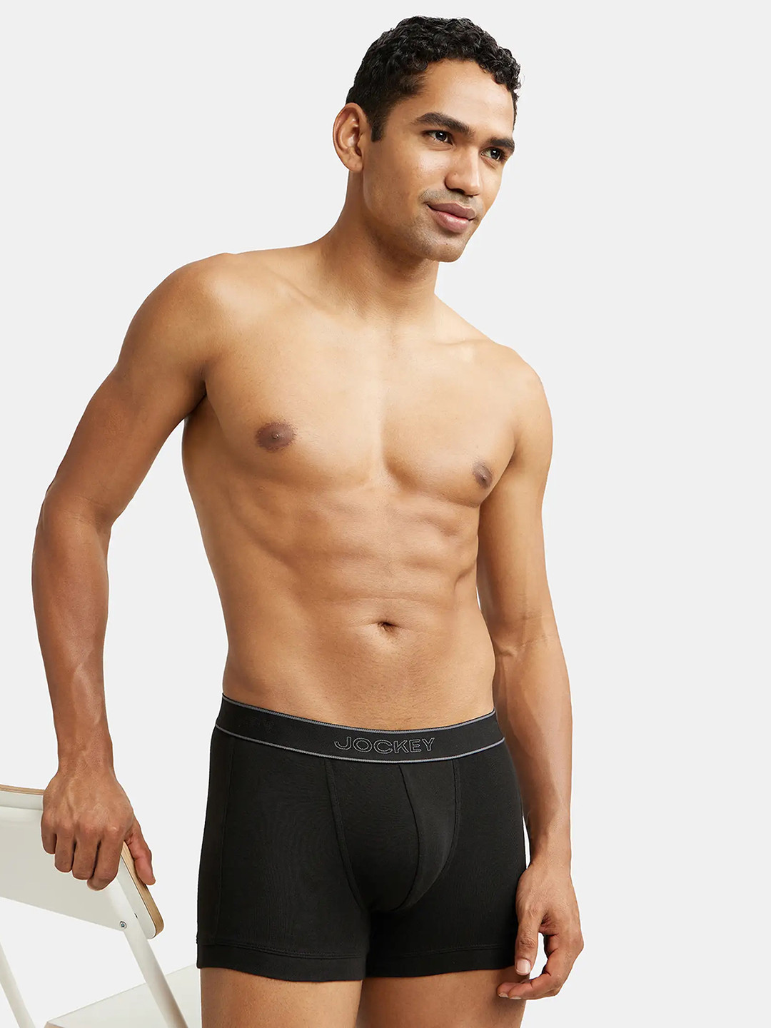 Jockey Combed Cotton Rib Trunk with StayFresh Treatment-1015