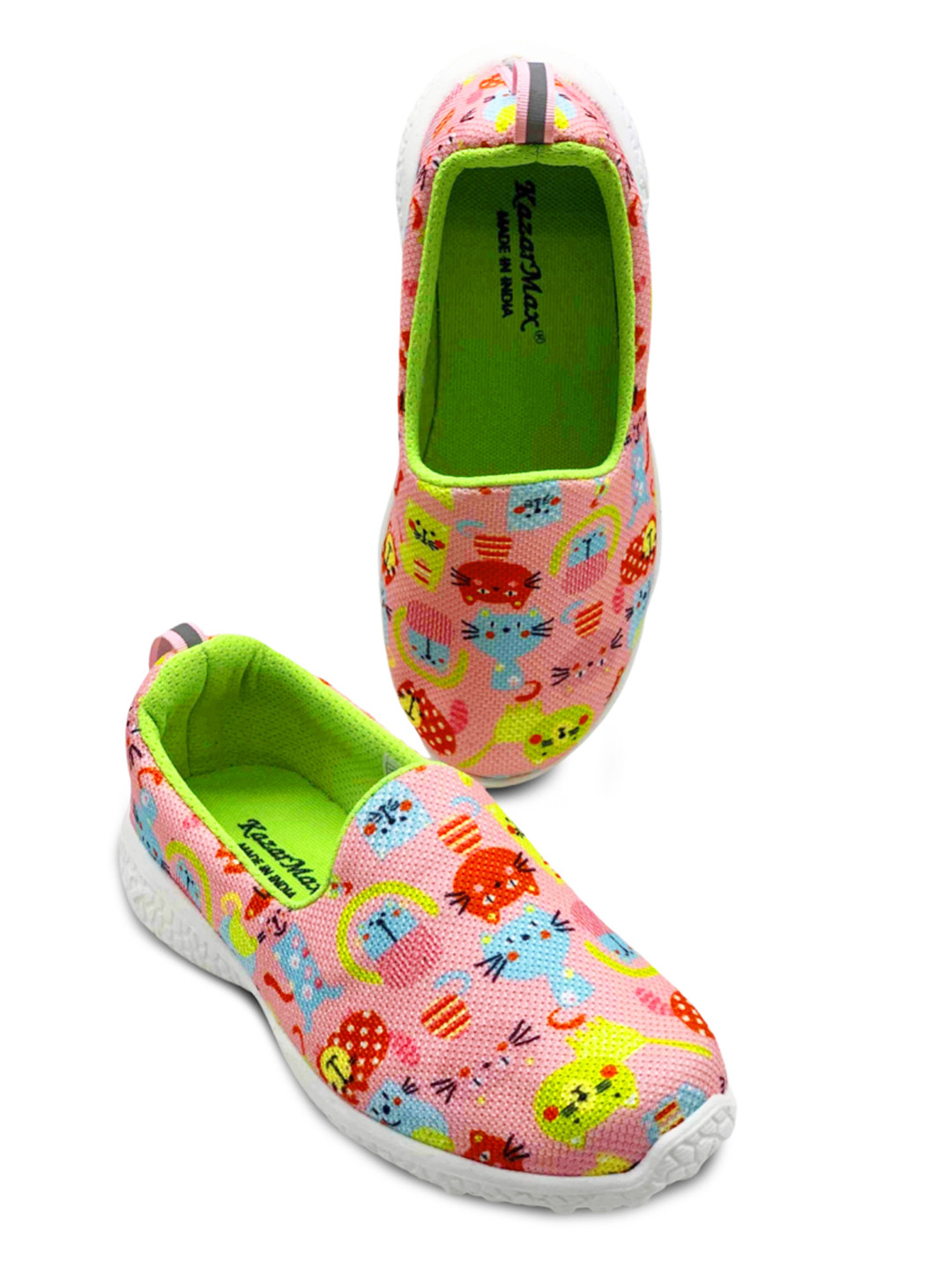 KazarMax Girls Pink Slip-On Sneakers