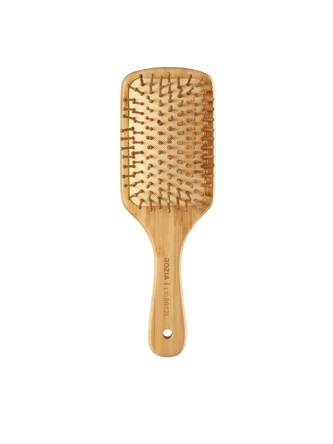 Rozia Pro Beige Wooden De-Tangling Paddle Hair Brush