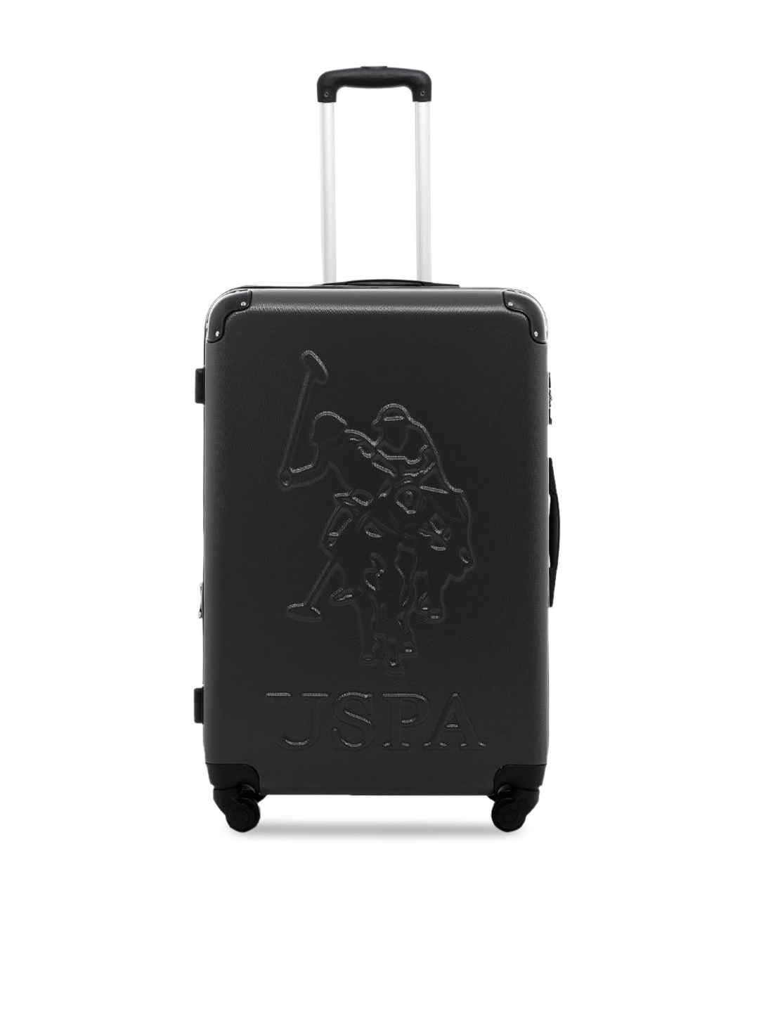 Buy U.S. Polo Assn. Unisex Black Solid Water Resistant Cabin Trolley Suitcase Trolley Bag for Unisex 11045114 Myntra