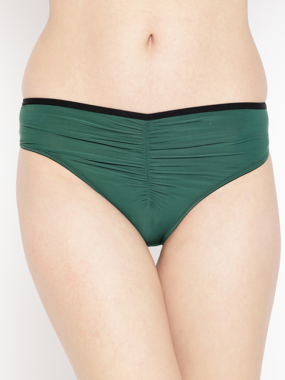 EROTISSCH Women Green Solid Bikini Briefs AIP 1A