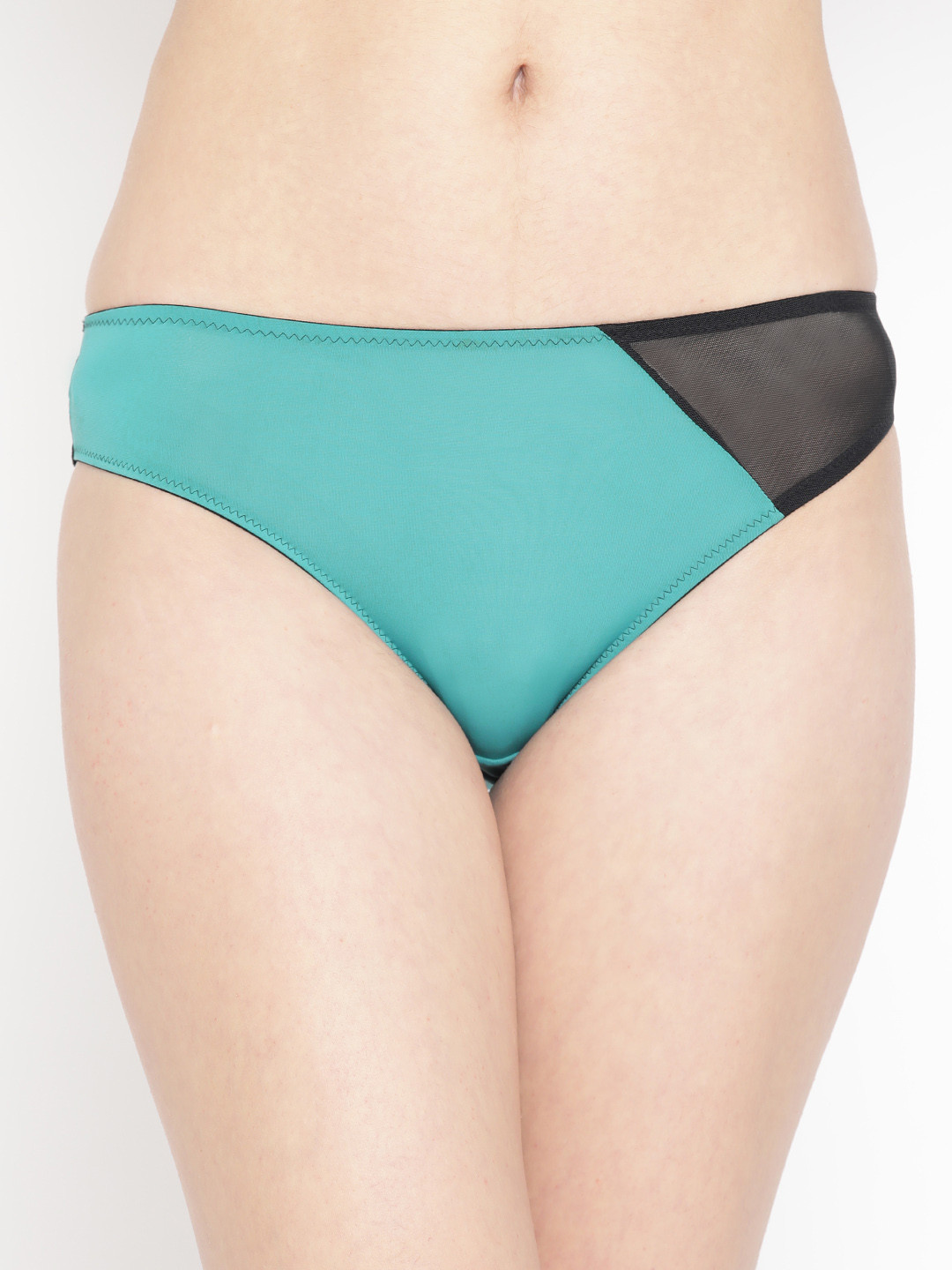 Aoba Women Green & Black Colourblocked Briefs AIP-3A