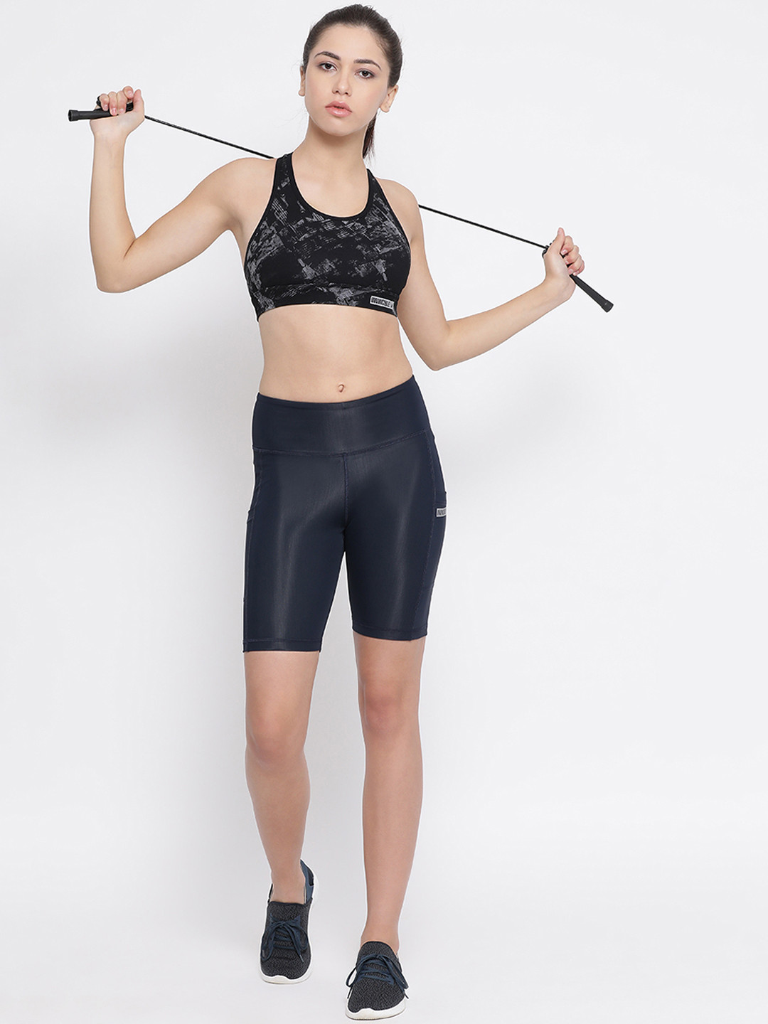 Invincible Women Long Shorts With Side Pockets