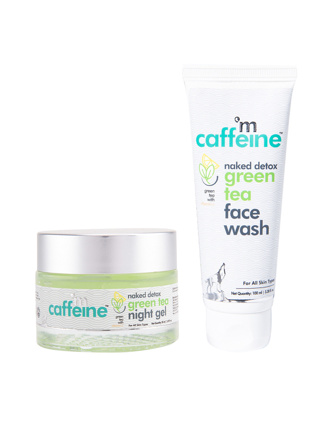 MCaffeine Sustainable Green Tea Night Hydration Routine (Set of 2)