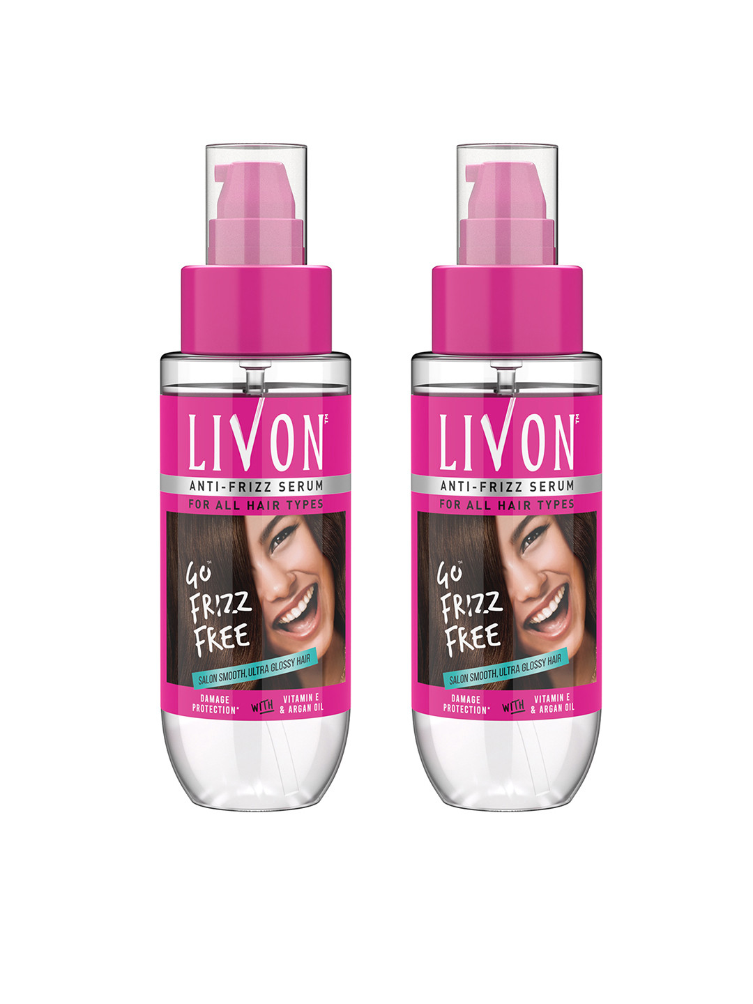 Livon Set Of 2 Damage Protection Mild Fragrance Vitamin E Hair Serum