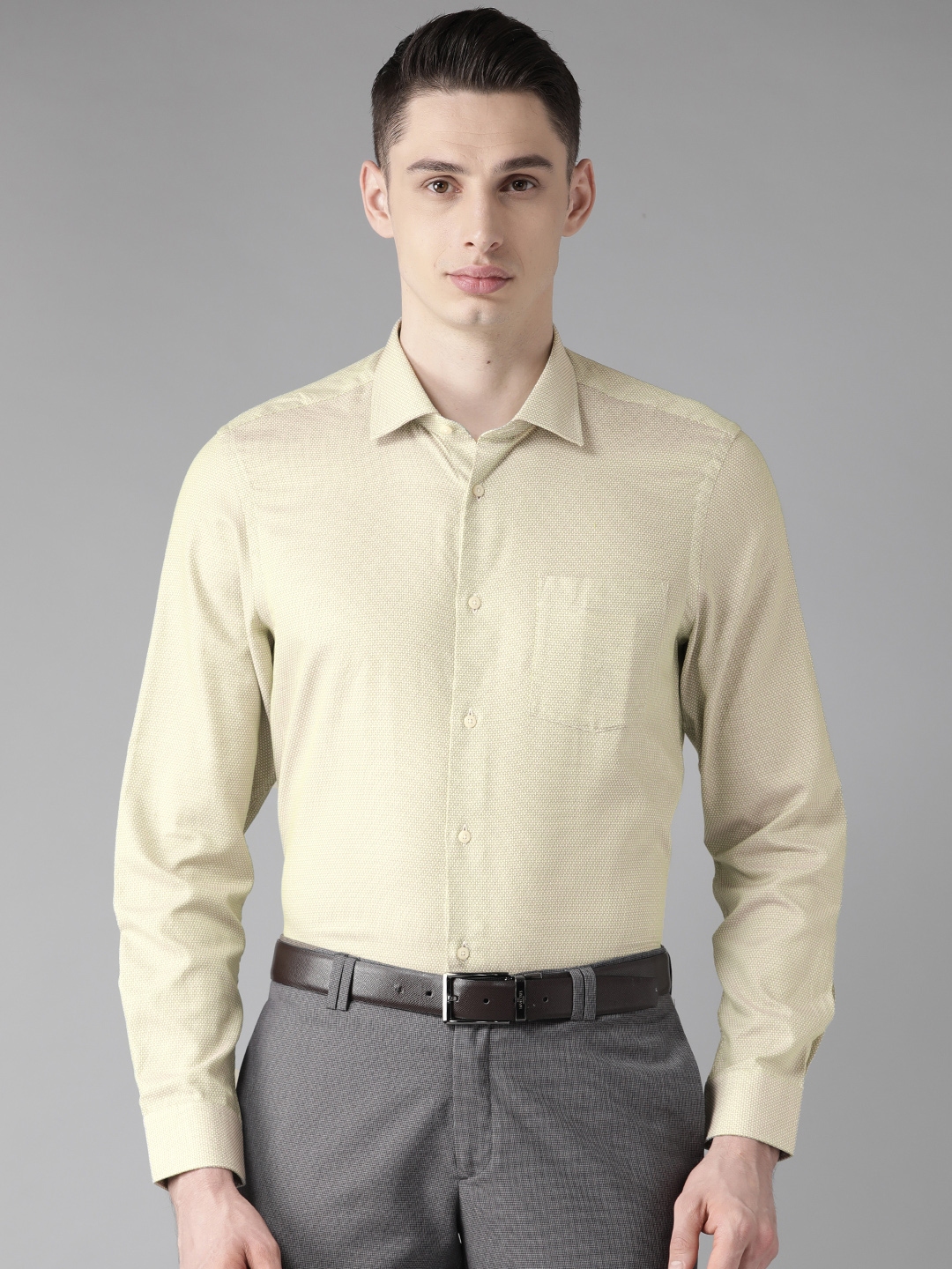 Buy Blackberrys Men Green Smart Regular Fit Giza Cotton Self Design Formal Shirt Shirts for Men 11075120 Myntra
