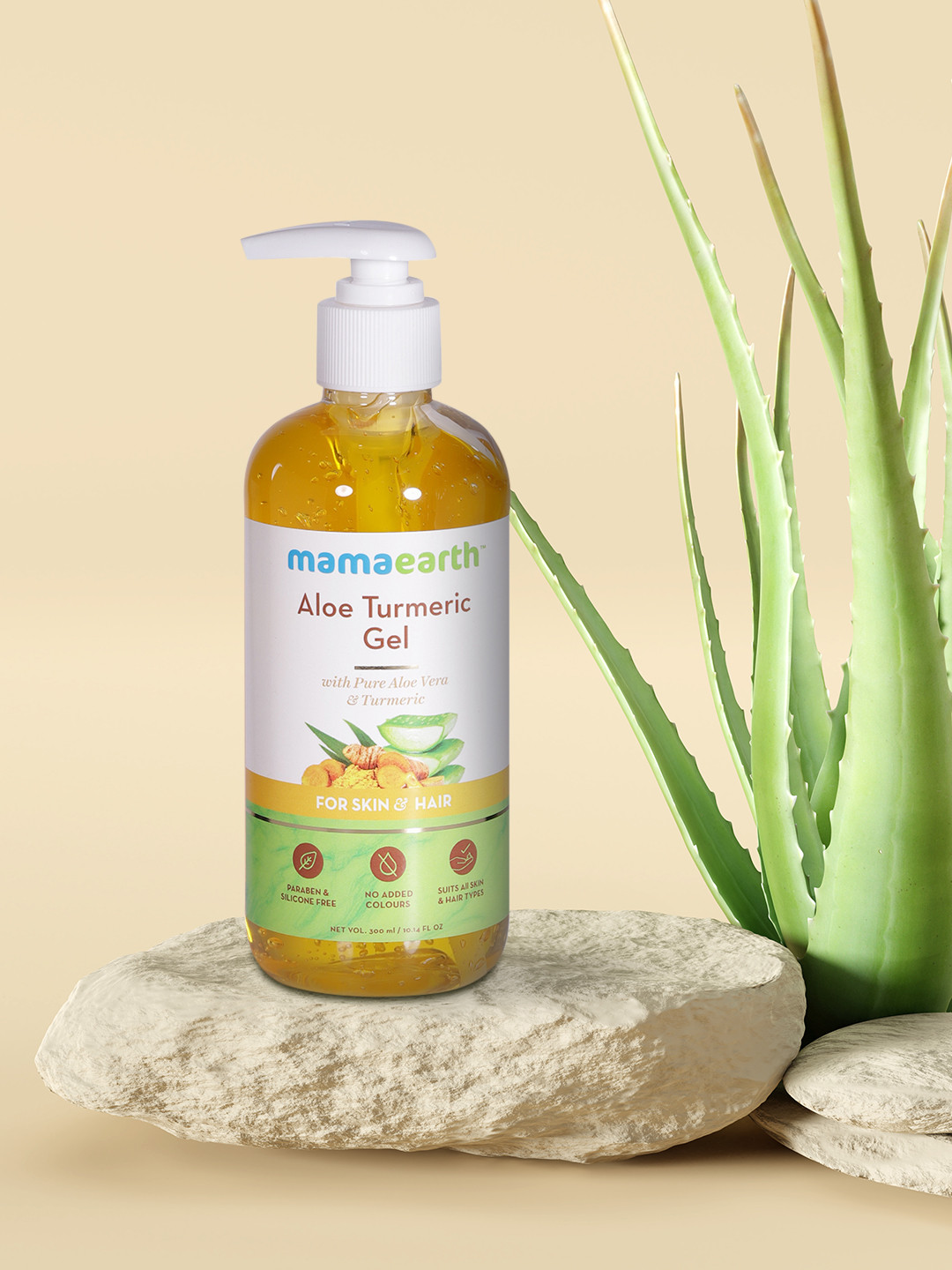 Mamaearth Aloe Turmeric Gel for Skin & Hair - 300 ml