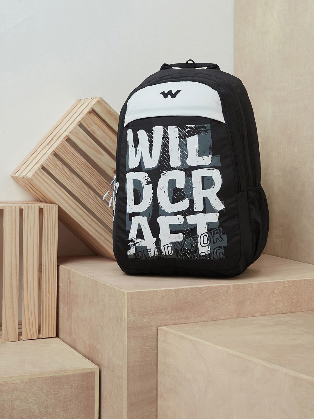 Wildcraft bags black and white cheap