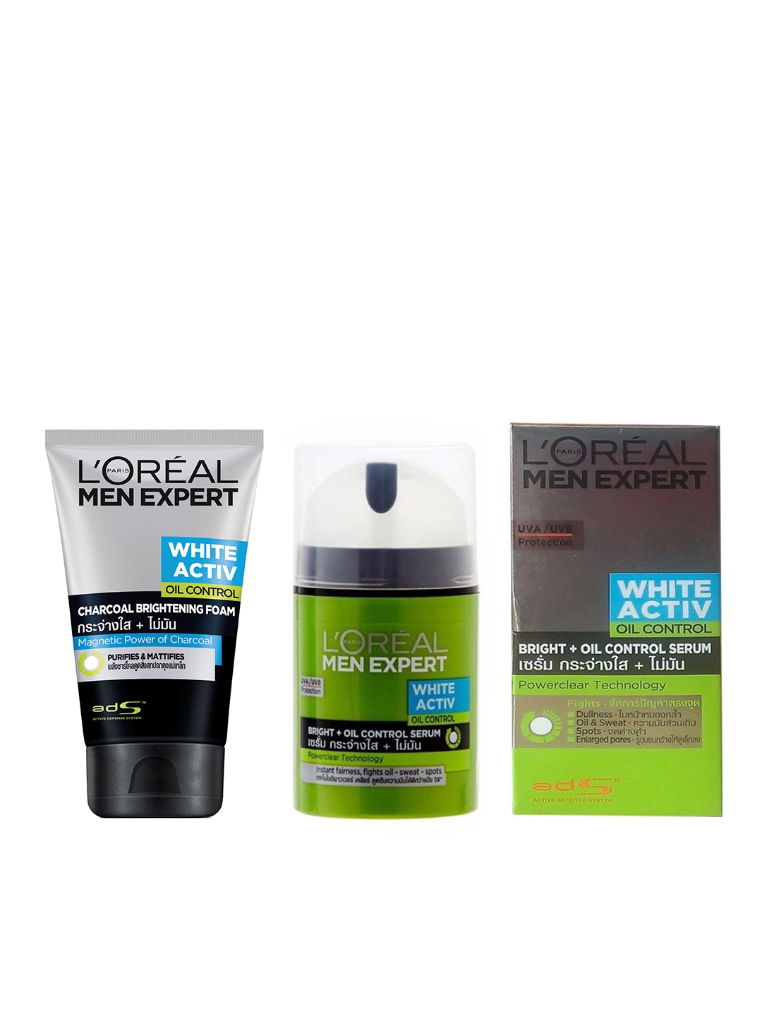 LOreal Set Of 2 Oil Control Charcoal Foam Moisturiser
