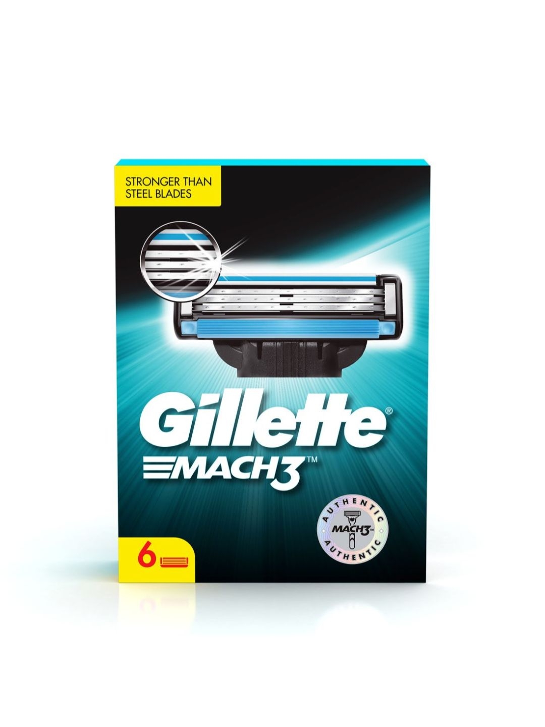 Gillette Men Set of 6 Mach 3 Shaving Blade Cartridges