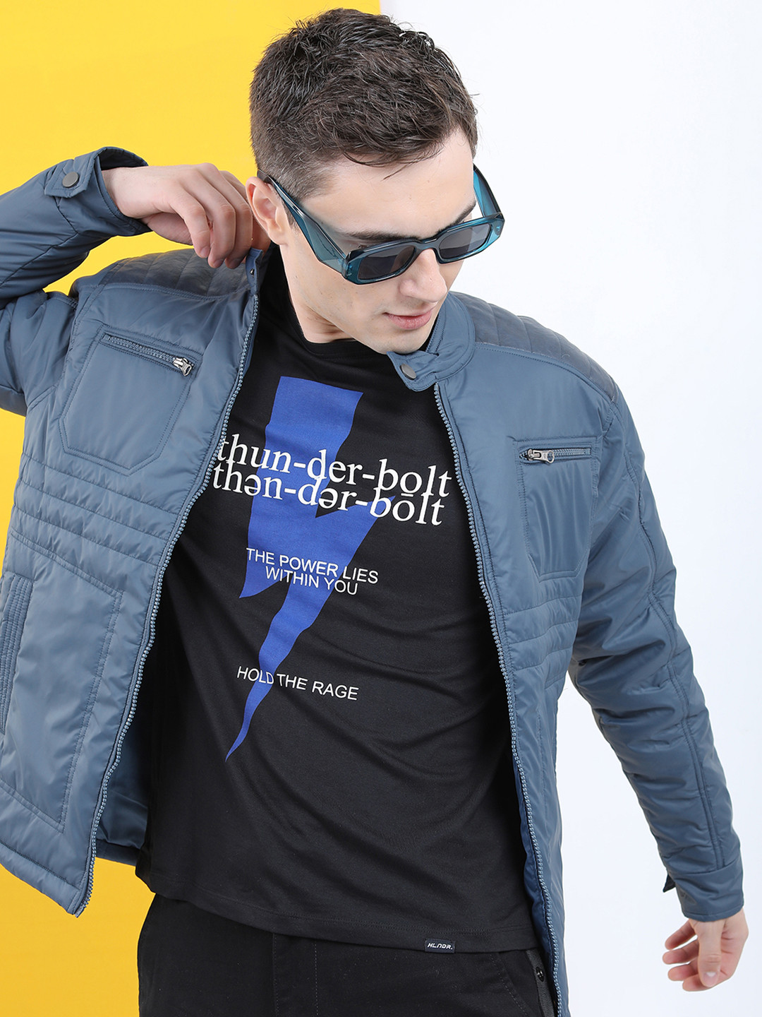 LOCOMOTIVE Men Solid Puffer Jacket Jacket