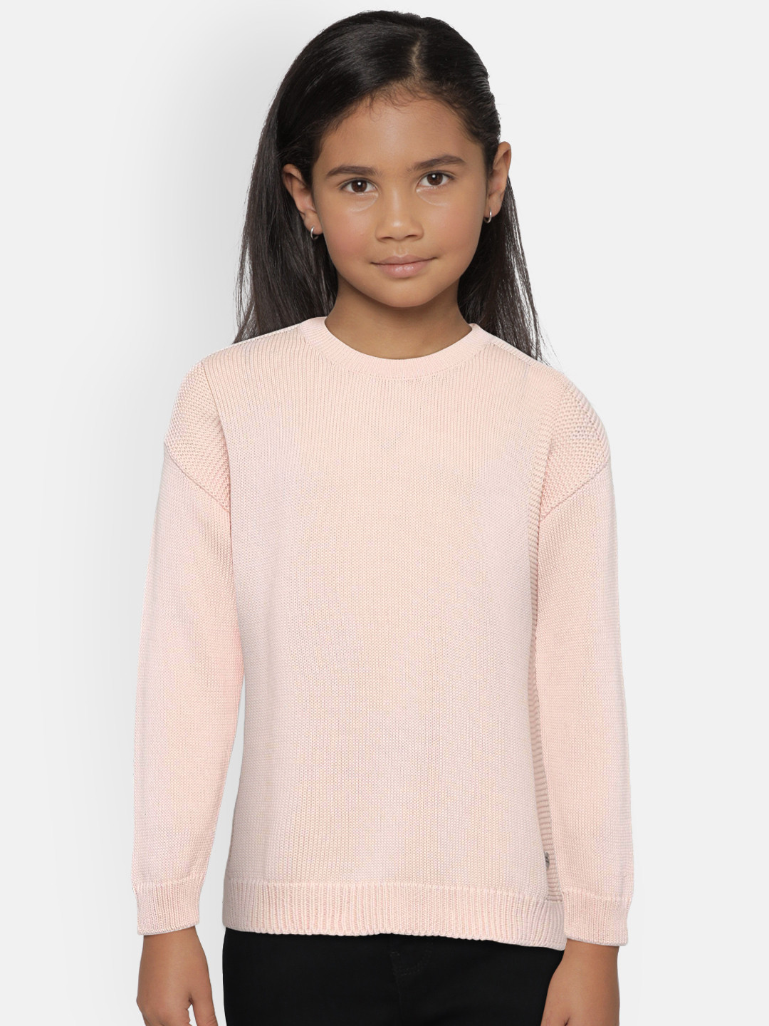 Pepe Jeans Girls Rose Solid Pullover Sweater