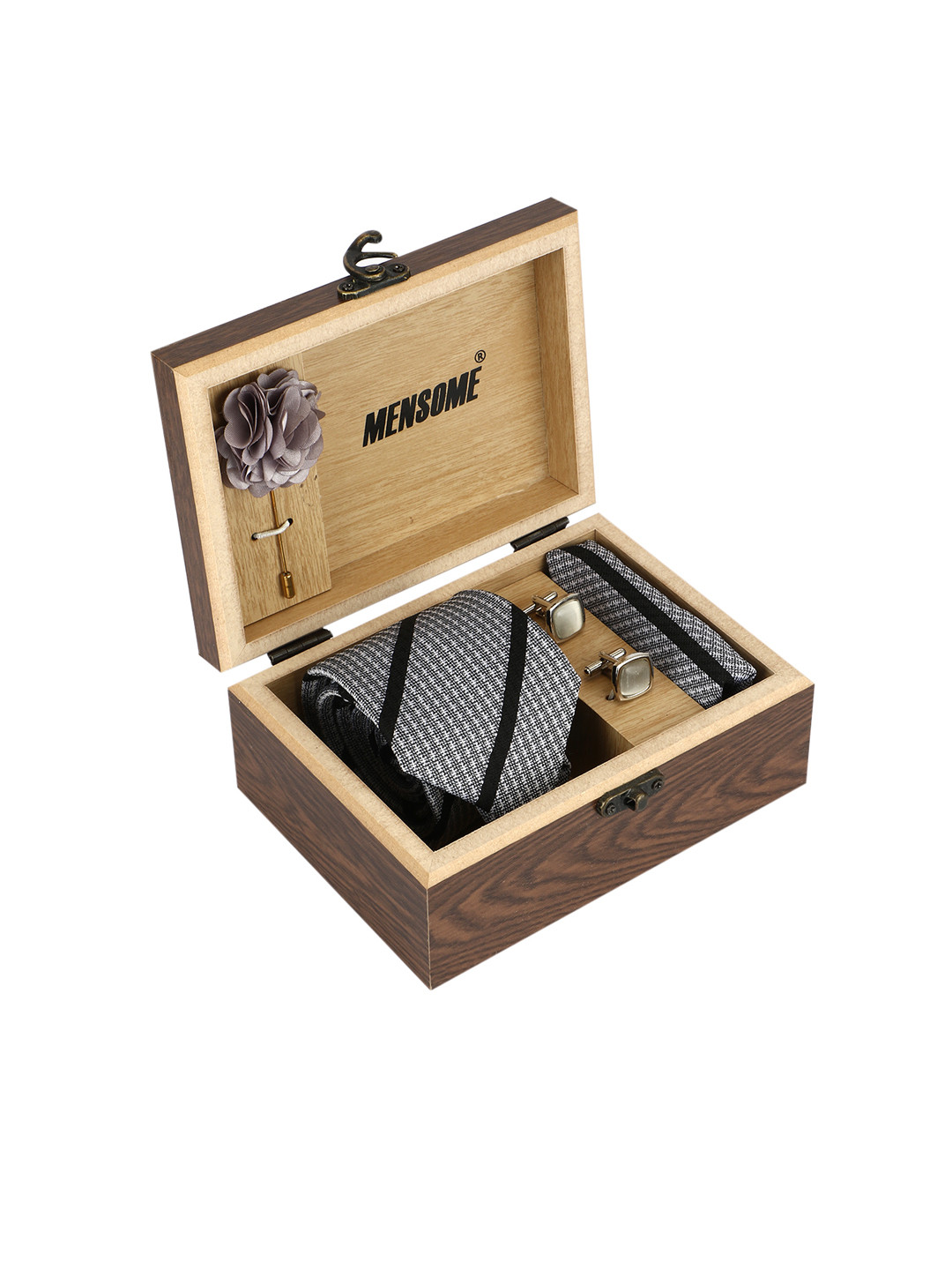 MENSOME Men Black & White Accessory Gift Set